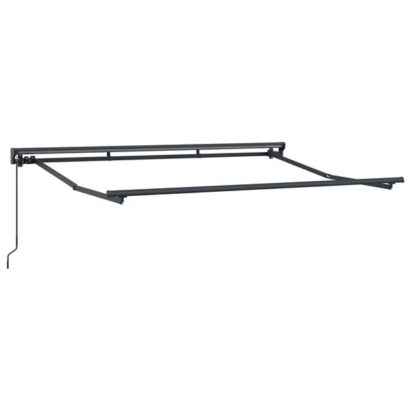 vidaXL Manuaalne kokkuklapitav varikatus Kollane, Oranž ja Valge