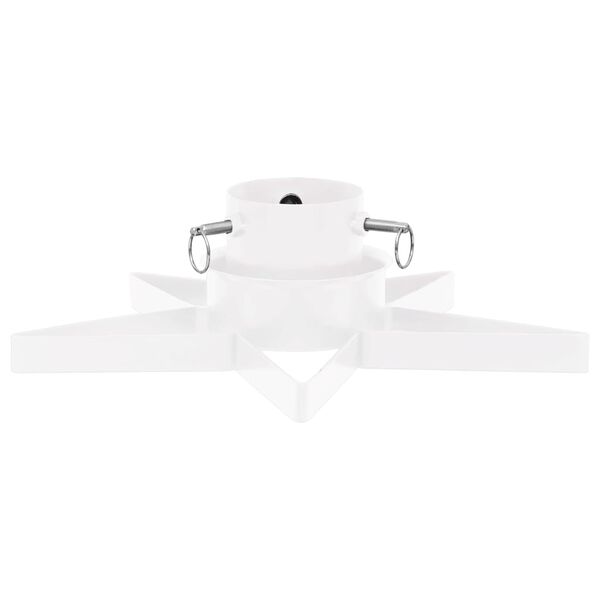 vidaXL jõulukuuse alus, valge, 47x47x13.5 cm