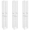 vidaXL gabioonkorvid 3 tk, tsingitud teras 25 x 25 x 197 cm