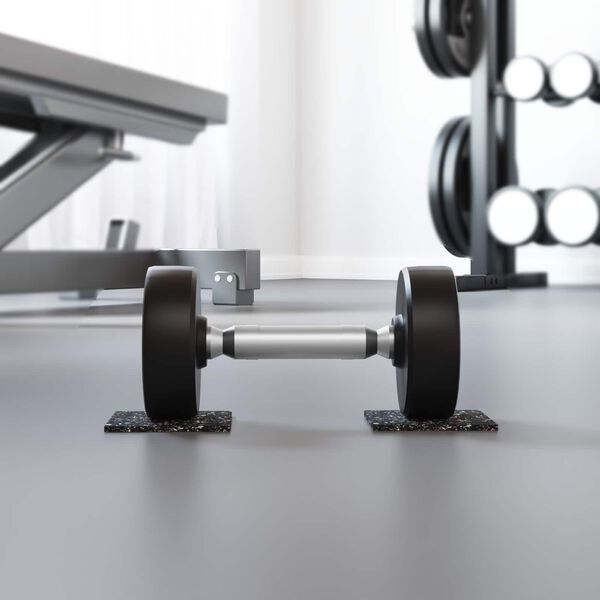 vidaXL Kummikool Must Kumm