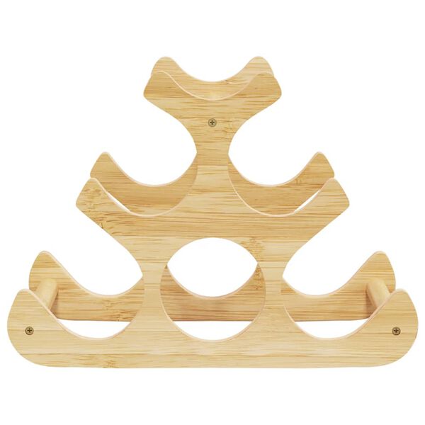 vidaXL veiniriiul 6 pudelile, 35 x 18 x 25,5 cm, bambus