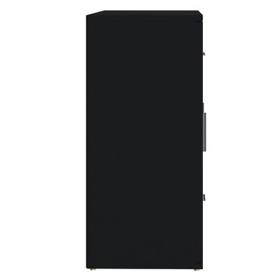 vidaXL puhvetkapp, must, 91 x 29,5 x 65 cm, tehispuit