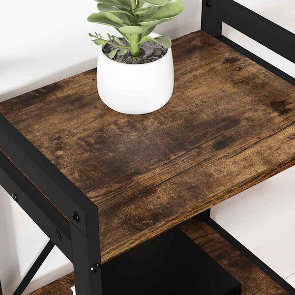 vidaXL Raamatukapp Suitsetatud tamm 40 x 30 x 50 cm Tehispuit