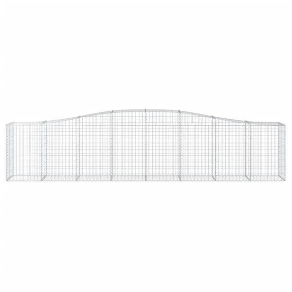 vidaXL kaarekujulised gabioonkorvid 9 tk, 400x50x80/100 cm, raud