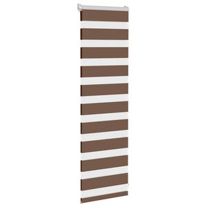vidaXL sebrakardin, pruun, 40 x 100 cm, kangas, laius 35,9 cm, pol&uuml;ester