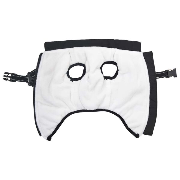 vidaXL Koera mantel Must L32 Fliis ja pol&uuml;ester