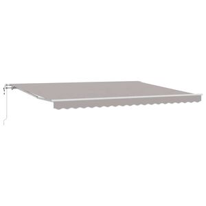 vidaXL Kokkuvolditav varikatus Helehall 450 &times; 350 cm