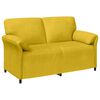 vidaXL 2-kohaline diivan Kollane 158 x 83 x 95 cm Samet