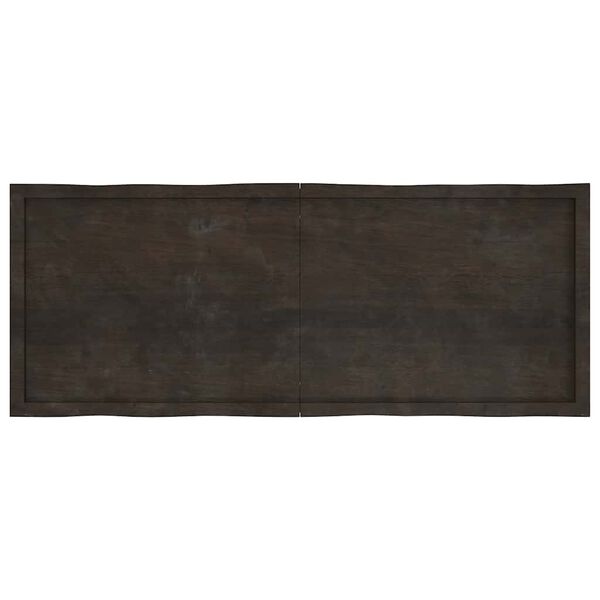 vidaXL lauaplaat, tumepruun, 160 x 60 x (2-4) cm, töödeldud täispuit