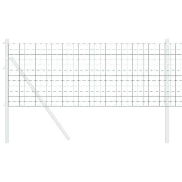 vidaXL Euroopa aed Roheline 0.8 x 10 m PVC-kaetud raud
