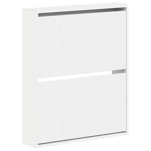 vidaXL Seinale kinnitatav jalan&otilde;ude kapp ARNHEM 71 x 17 x 86 cm Valge