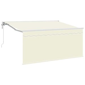 vidaXL K&auml;igukohandatav varikatus cream 300 x 200 cm