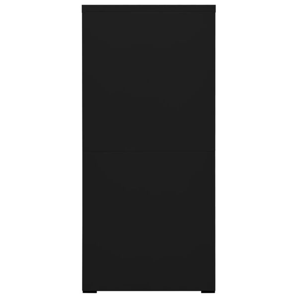 vidaXL failikapp, must, 46 x 26 x 133 cm, teras