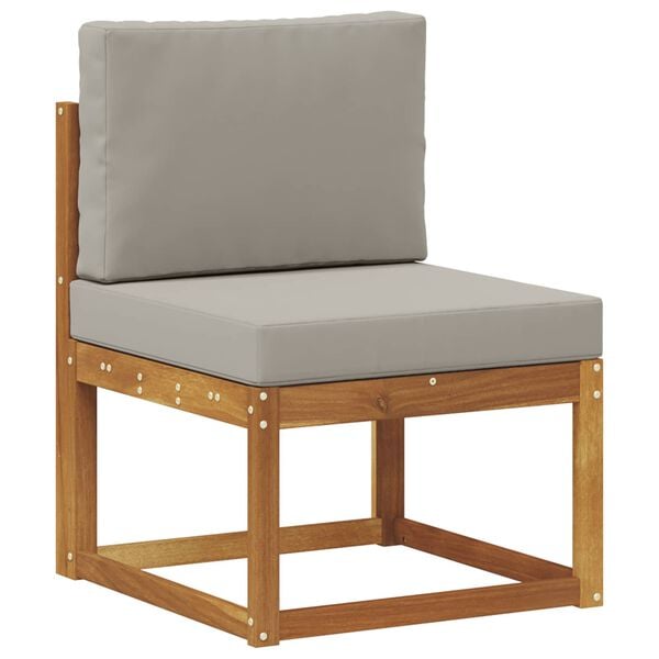 vidaXL V&auml;li diivanikomplekt padjaga 6 pcs Looduslik ja Hele Hall