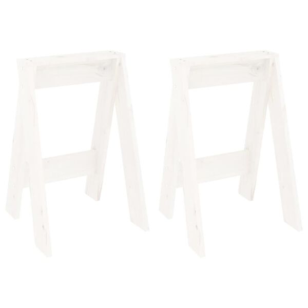 vidaXL pukid 2 tk, valge, 40 x 40 x 60 cm, m&auml;nnipuit