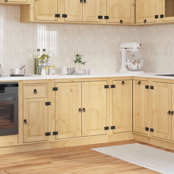 vidaXL Kapp riiuliga ladustamisega Kallis 80 x 46 x 81,5 cm Tahke mänd