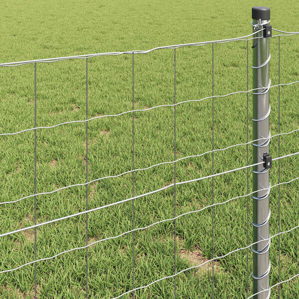 vidaXL Euroopa aed Hõbedane 1.5 x 10 m Kuumtsinkitud raud