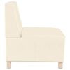 vidaXL Käetugedeta mooduldiivani element 3 pcs cream 55 x 74 x 82 cm