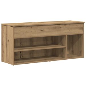 vidaXL jalatsipink, k&auml;sit&ouml;&ouml;tamm, 102x30,5x45 cm, tehispuit