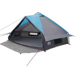 vidaXL Teepee Telk 8-Inimesele Sinine ja Hall 490 x 410 x 210 cm