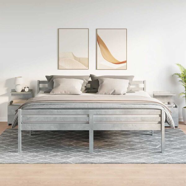 vidaXL &ouml;&ouml;kapid 2 tk 2 sahtliga, betoonhall, 40 x 36,5 x 62 cm