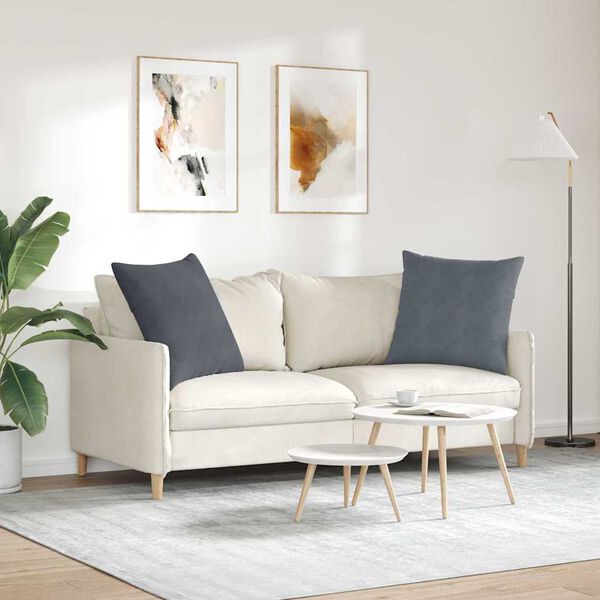 vidaXL Diivanipadjad 2 pcs Tumehall 60 x 60 cm Korter kangas