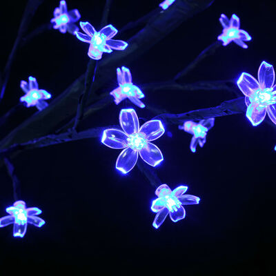 vidaXL jõulupuu 200 LEDi, sinine valgus, kirsiõied 180 cm