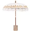 vidaXL Balineesia vihmavari koos alusega cream 215 x 215 x 260 cm