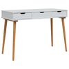 vidaxl Riietumislaud FAUSKE Valge 112 x 50 x 78 cm