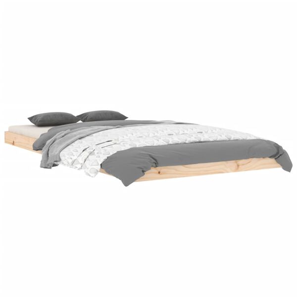 vidaXL voodiraam, 100 x 200 cm, männipuit