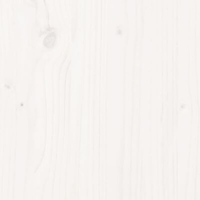 vidaXL telerikapp, valge, 156 x 37 x 45 cm, männipuit