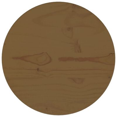 vidaXL lauaplaat, pruun, Ø30 x 2,5 cm, täismännipuit