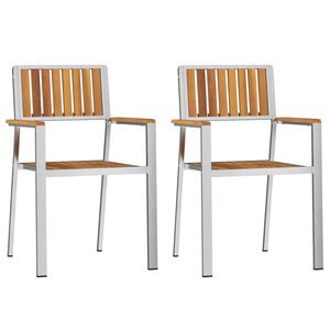 vidaXL Aia tool 2 pcs Pruun 56 x 54,5 x 87 cm Tugev akatsiapuu