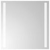 vidaXL LED vannitoa peegel L&auml;bipaistev 40 x 40 cm karastatud klaas