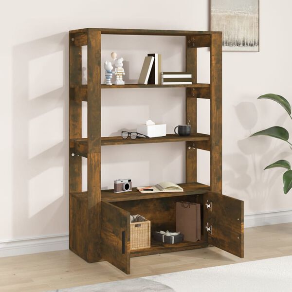 vidaXL puhvetkapp, suitsutatud tamm, 80x30x119,5 cm, tehispuit