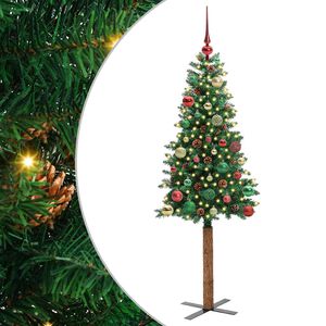vidaXL Peen j&otilde;ulupuu koos alusega Roheline 150 cm PVC ja tahke m&auml;nd