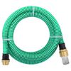 vidaXL imivoolik messingust &uuml;hendustega, roheline 1,1" 5 m PVC