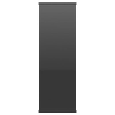 vidaXL seinariiulid kõrgläikega must 104x20x58,5cm puitlaastplaat