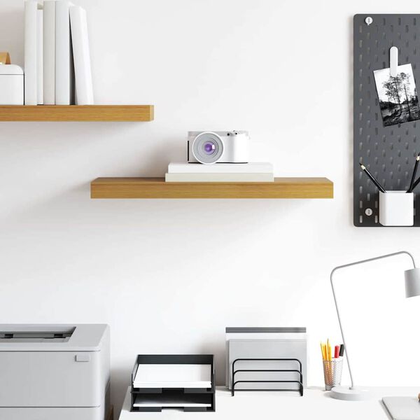 vidaXL Seinariiul Seinale kinnitatav Beež 50 x 23 x 4 cm Tehispuit