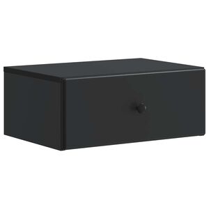 vidaXL Seinale kinnitatav &ouml;&ouml;tis Must 49 x 34,5 x 20 cm Tehispuit