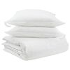 vidaXL Teki komplekt padjaga 3 pcs Valge Down Feather
