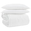 vidaXL Teki komplekt padjaga 3 tk Valge Down Feather