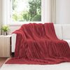vidaXL Pleedi pleed Bordeaux punane 270 x 240 cm Fliis