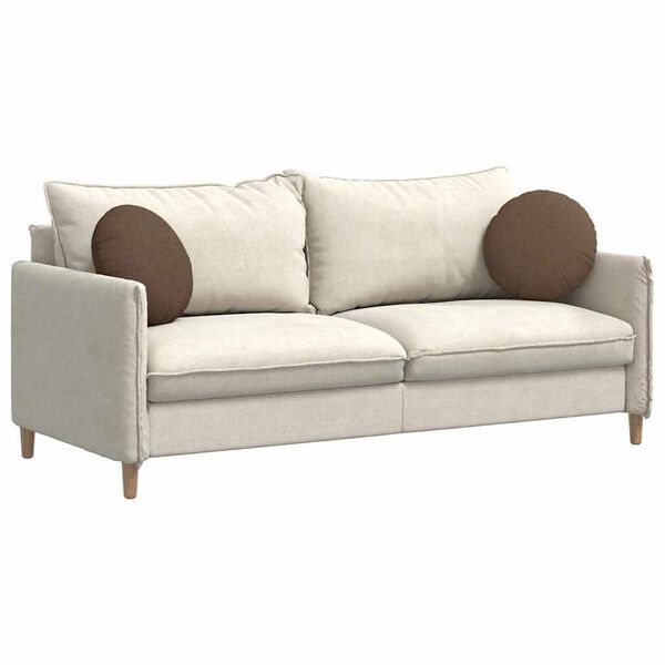 vidaXL Istumispatjad 2 pcs Pruun &Oslash;40 x 13 cm kangas