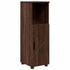 vidaXL Vannitoa kapp Pruun tamme 30 x 35 x 95 cm Tehispuit & Metall