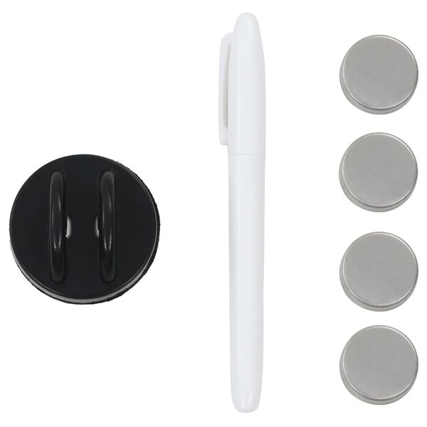 vidaXL seinakinnitusega magnettahvel, klaas 40 x 40 cm