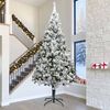 vidaXL Tehislumi Christmas Tree koos 300 LED-iga Roheline 400 cm PVC
