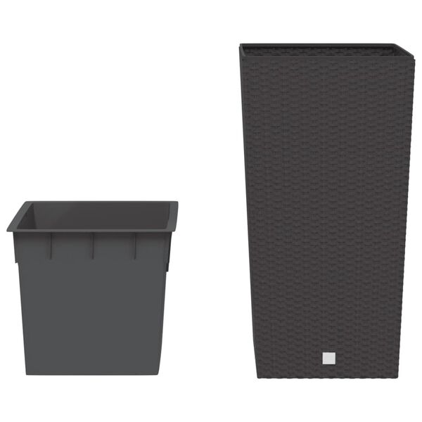 vidaXL taimekast eemaldatava sisuga, pruun, 21 / 49 l PP-rotang