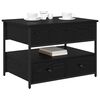 vidaXL Kohvilaud sahtliga Must tamm 70 x 50 x 54.5 cm Tehispuit