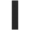 vidaXL Ruumi Jagaja Raamatukapp Must tamm 131,5 x 29 x 131,5 cm